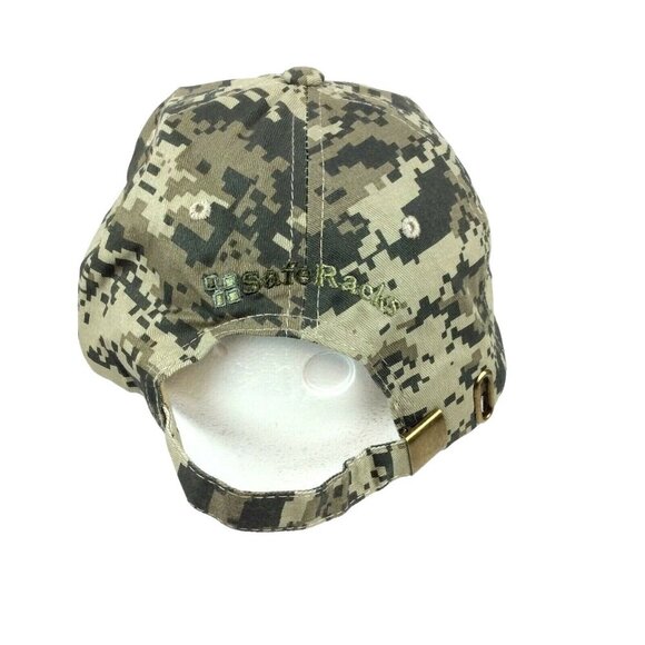 Digital Camo Cap Embroidered American Flag Patch Safe Racks Brand Adjustable - Picture 3 of 6